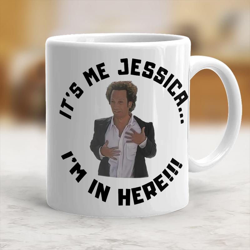 Its Me Jessica Printed Ceramic Christmas Coffee Mug