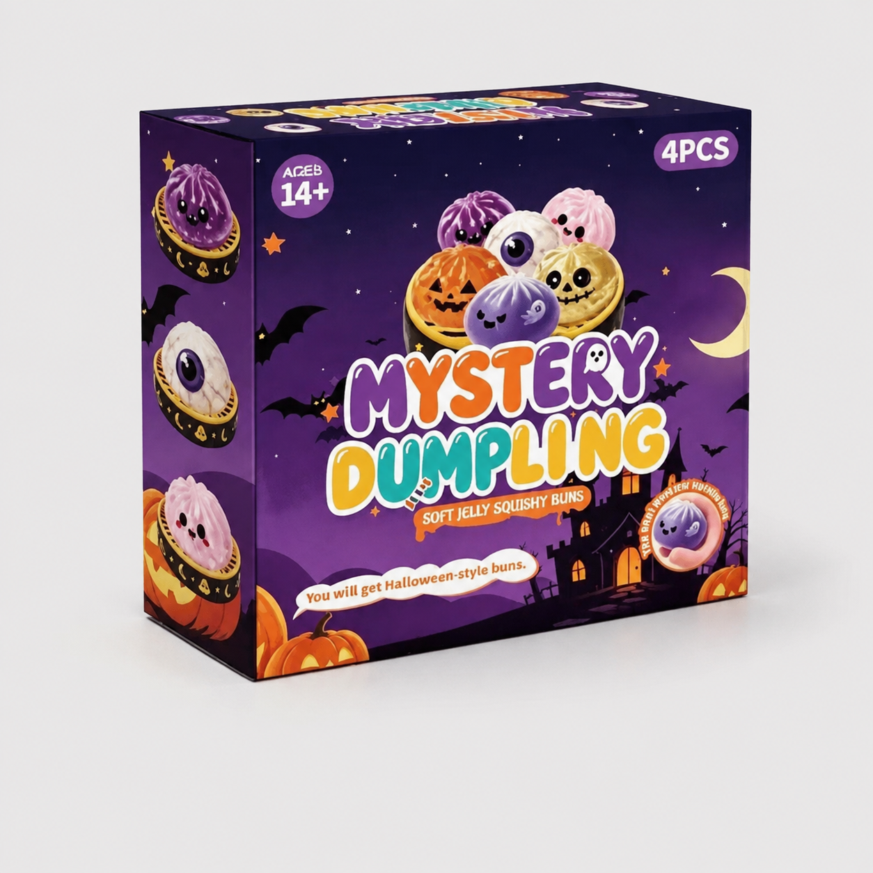 Halloween Glitter Dumpling Fidget Toys Squeeze Party Favor Set