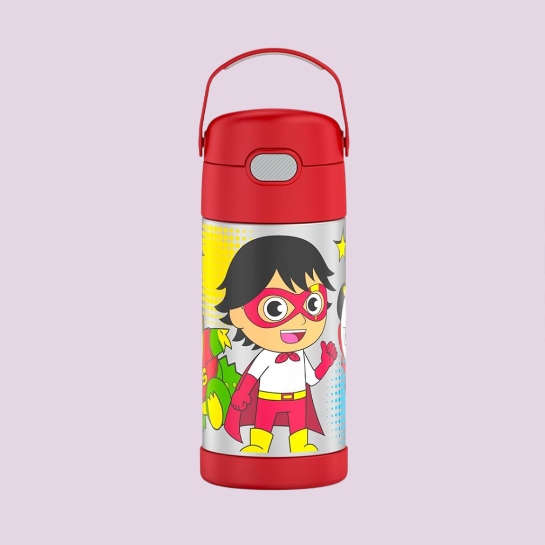Kids Stainless Steel Vacuum Insulated Water Bottle with Straw