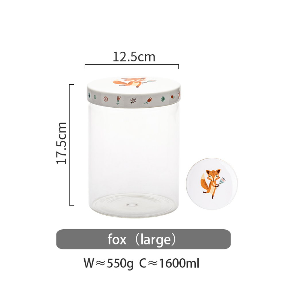 Glass Storage Jars with Sealed Ceramic Lid - Grafton Collection