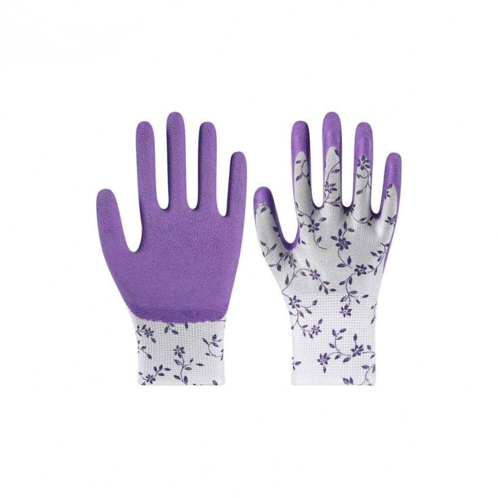 Waterproof Wear Resistant Nitrile Gardening Gloves Anti Puncture Cut Resistant