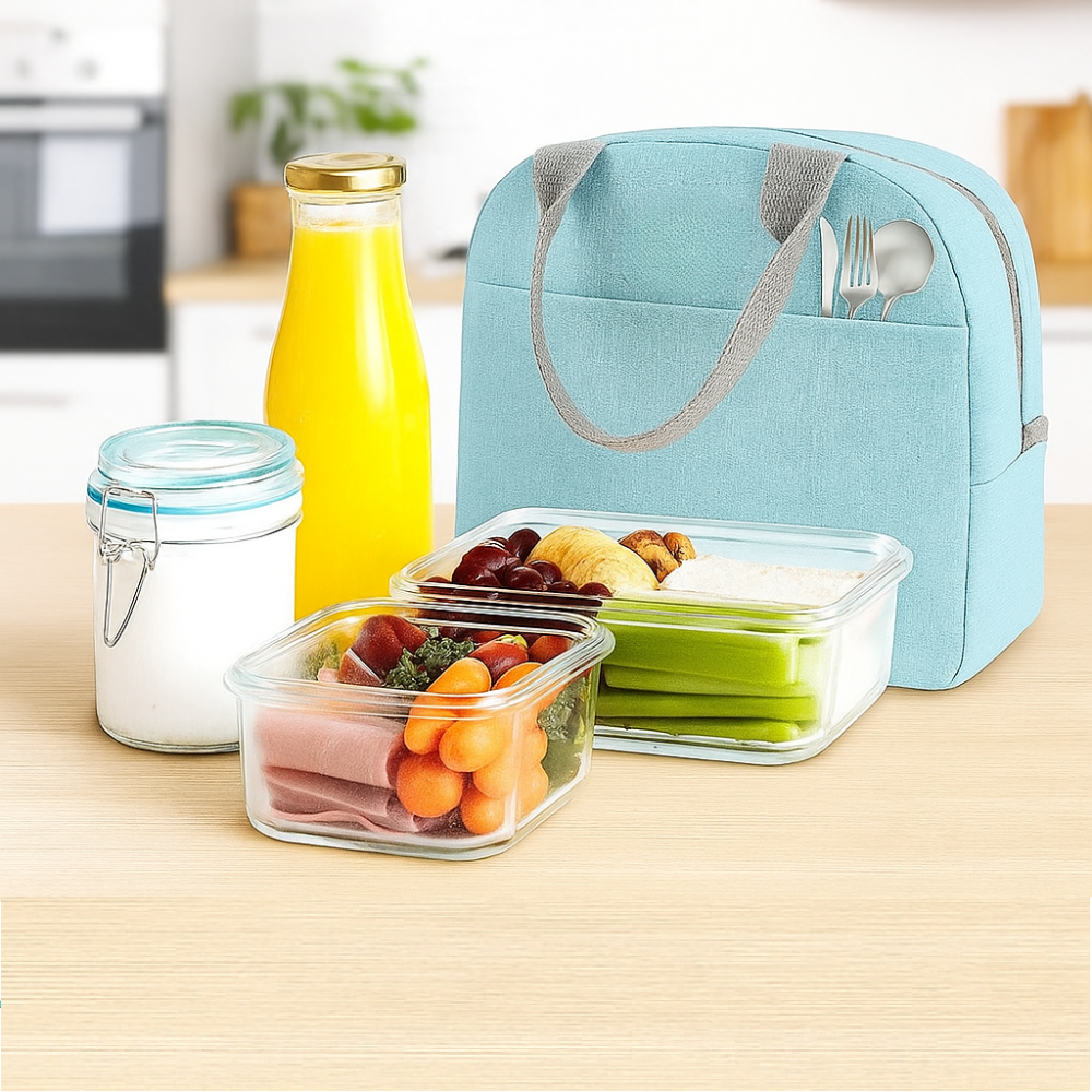 Insulated High Capacity Lunch Box Bag For Women And Men