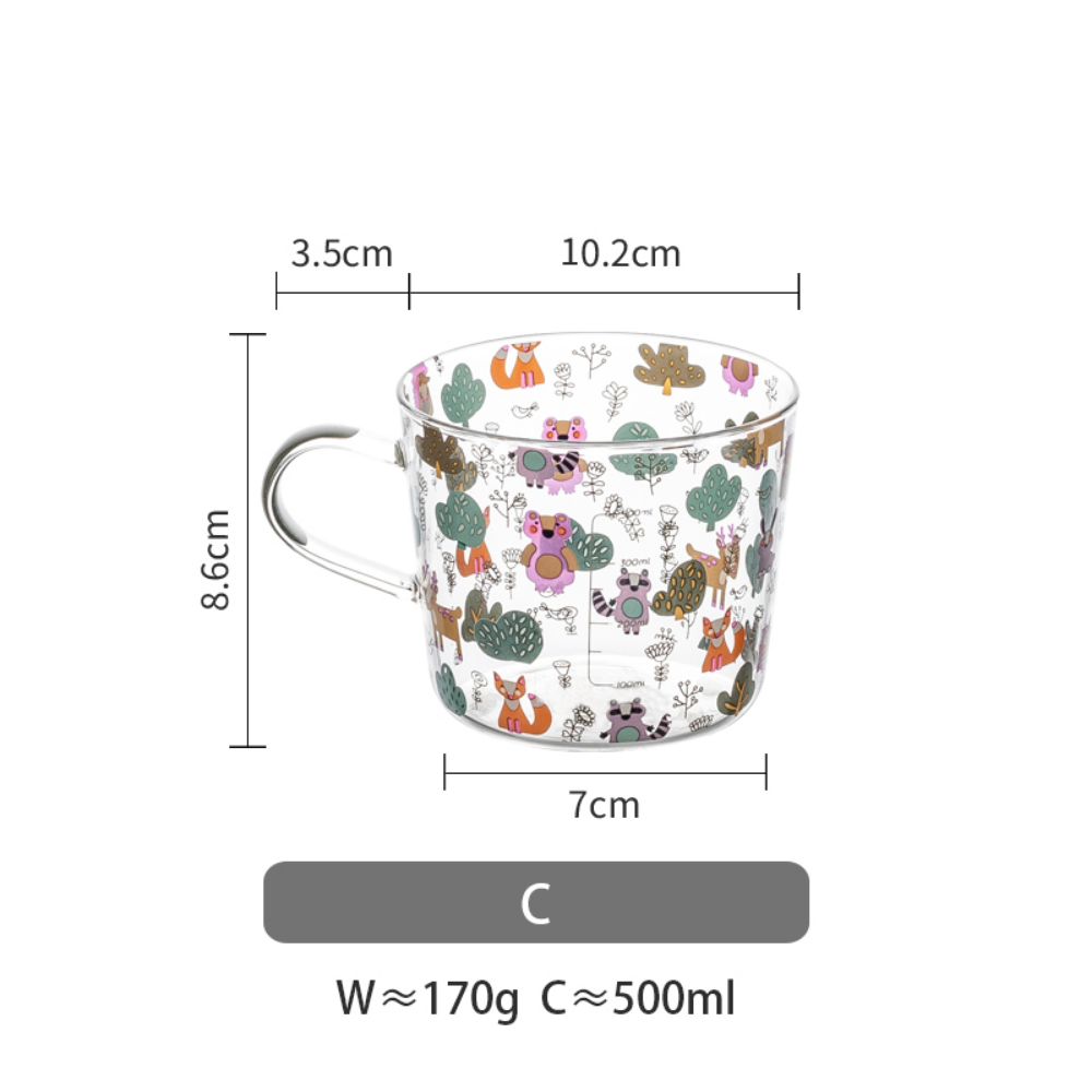 Forest Adventure Cartoon Pattern Glass - Grafton Collection