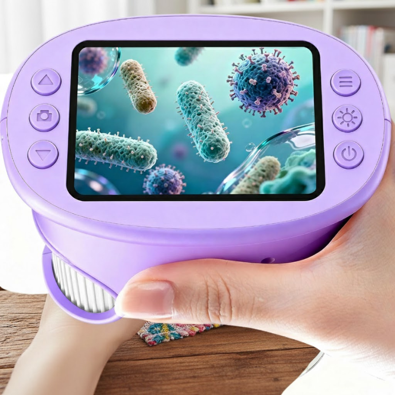 Mini Digital Pocket Microscope For Kids With 1000x Zoom Display