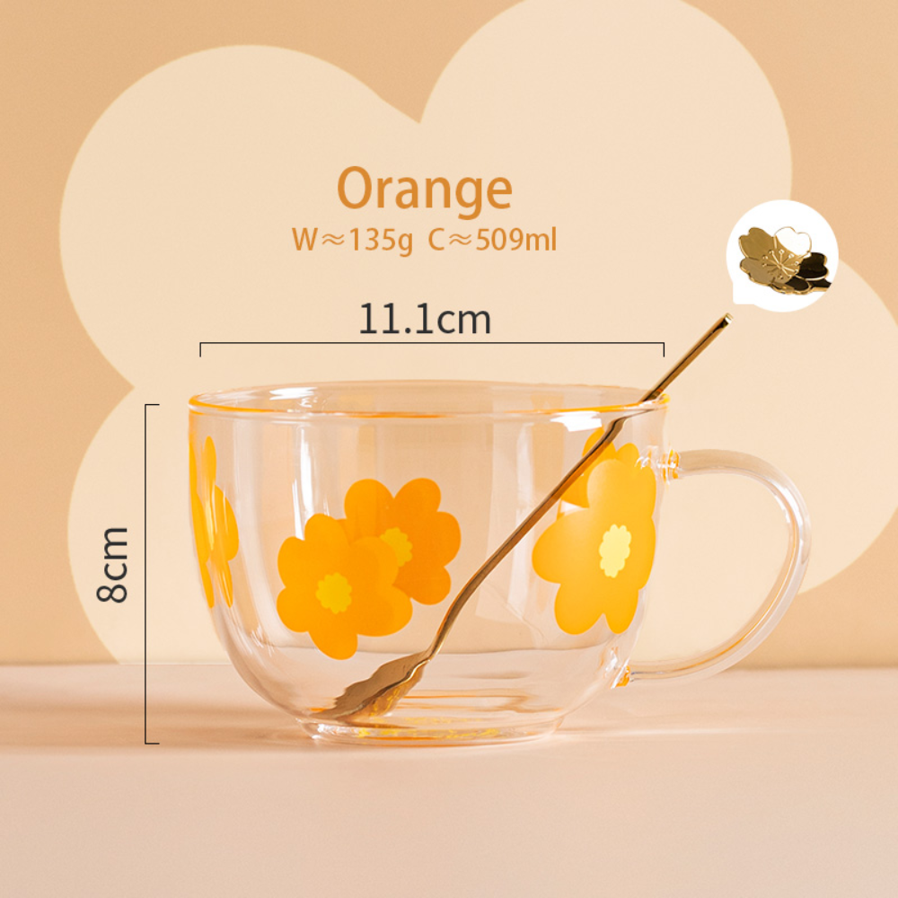 Flower Glass Mugs - Grafton Collection