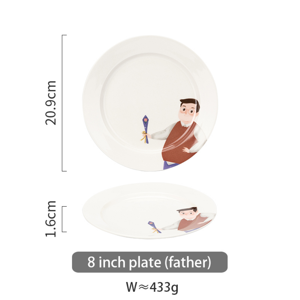 Family Series Porcelain Dinnerware Ceramic Tableware - Grafton Collection