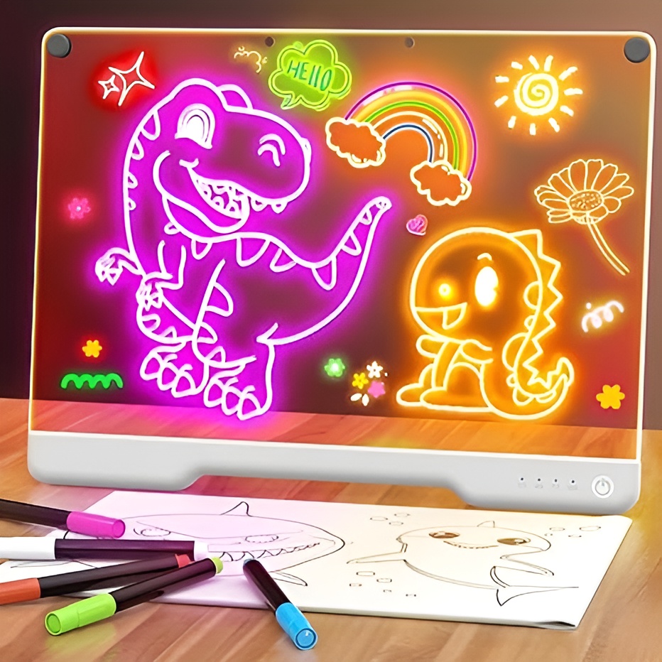 16 Inch Rechargeable LED Doodle Glow Drawing Note Board