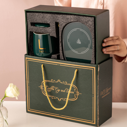 Office Mug With Heating Base & Gift Box - Grafton Collection