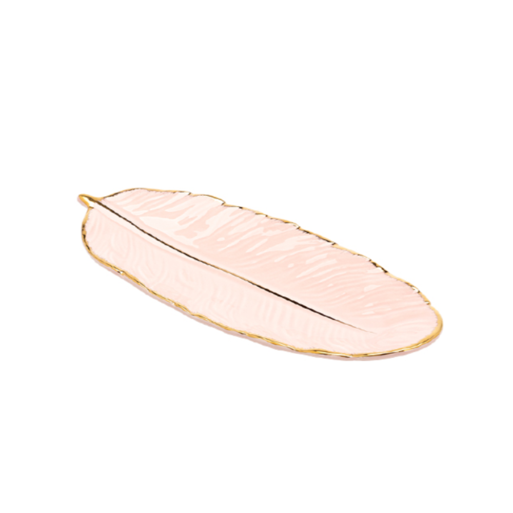 Leaf-Shaped Ceramic Serving Plates - Grafton Collection