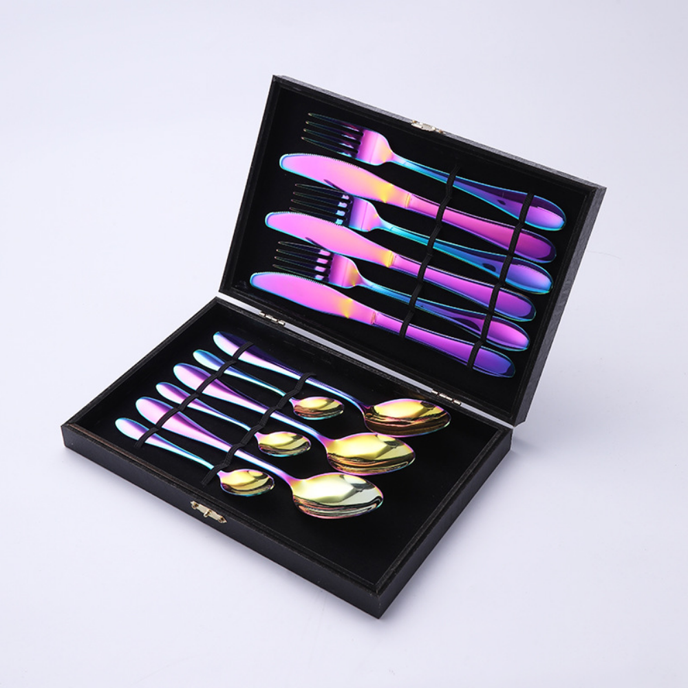 12, 16, & 24 Pc Stainless Steel Cutlery Set - Grafton Collection