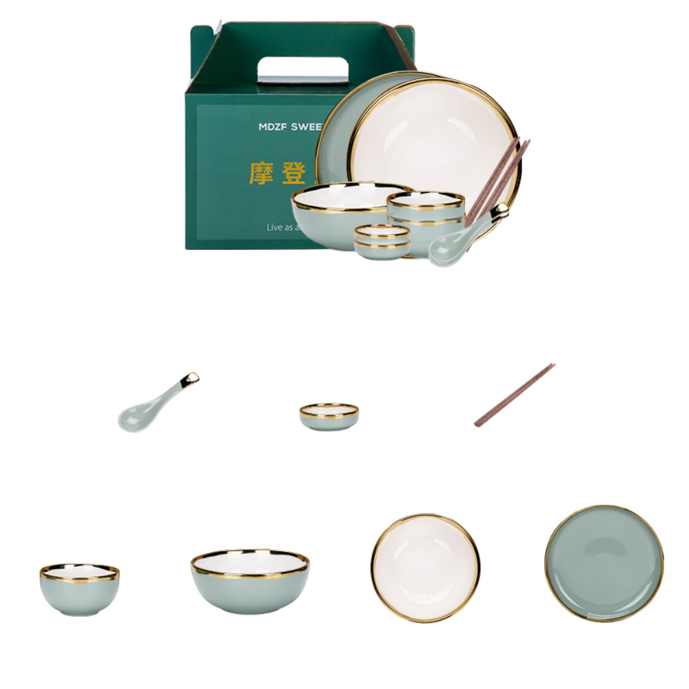 11 Piece Ceramic Dinnerware Set - Grafton Collection