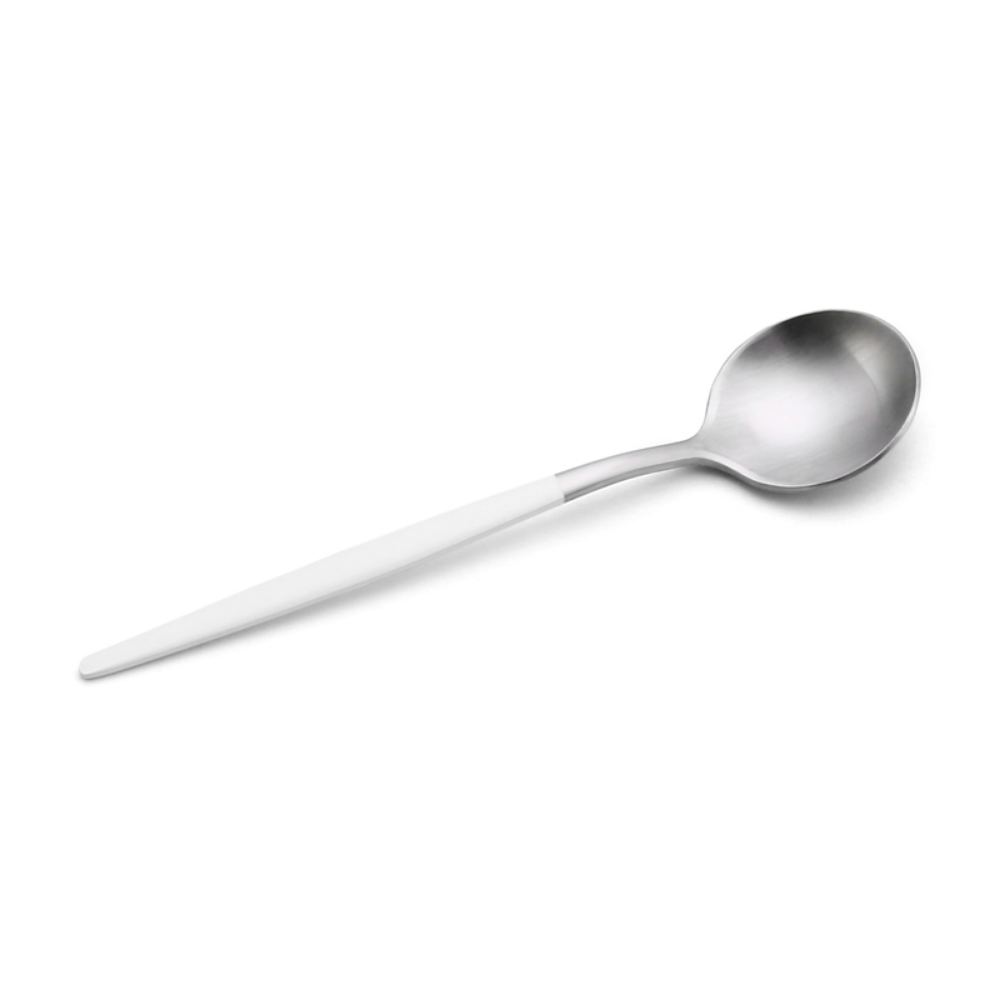 Matte-Colored Stainless Steel Dessert & Tea Spoons - Grafton Collection