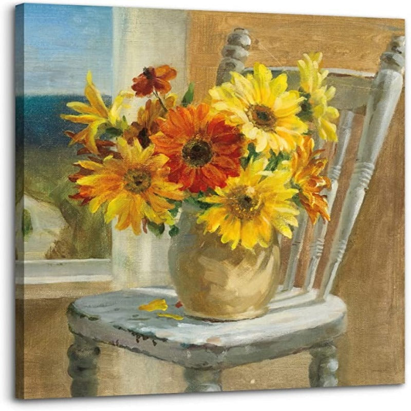 Wall Decor Fashion Canvas Pictures Bathroom Wall Art for Bedroom Living Room Wall Decor Painting Picture Artwork Wood Framed Wall Decor Easy to Hang - Grafton Collection