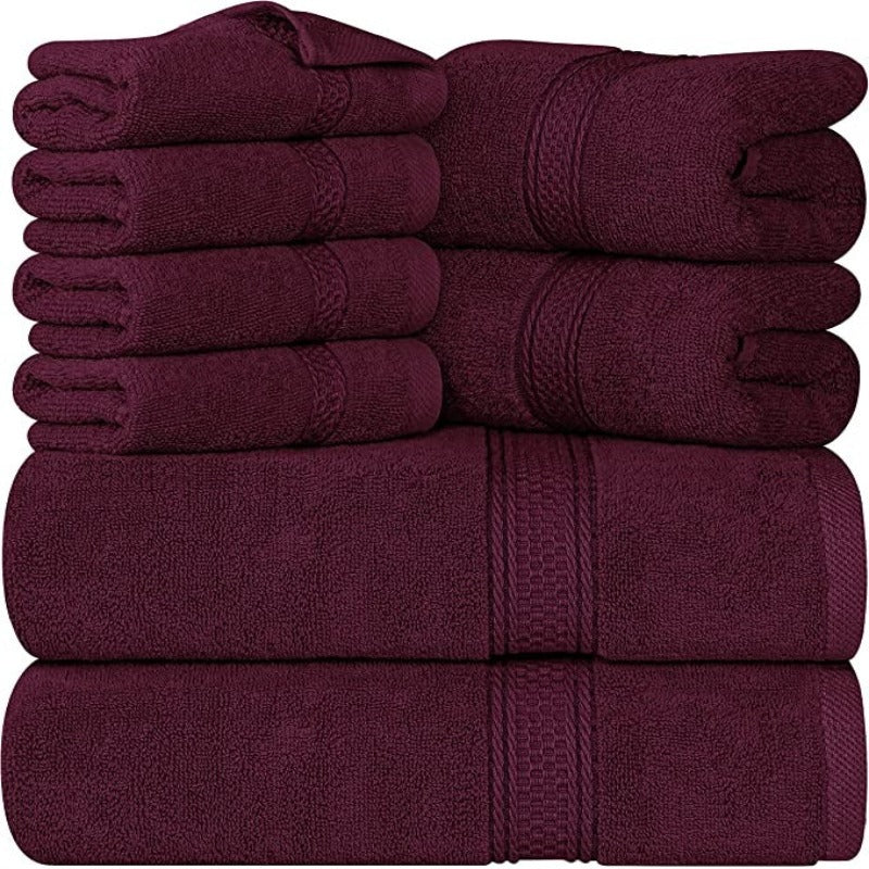 8-Piece Towel Set, 2 Bath Towels, 2 Hand Towels, and 4 Wash Cloths, Highly Absorbent Towels for Bathroom, Gym, Hotel, and Spa - Grafton Collection