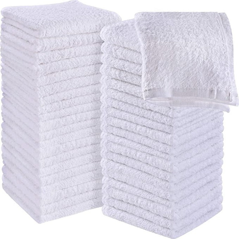 Washcloths Set Ring, Flannel Face Cloths, Highly Absorbent and Soft Feel Fingertip Towels - Grafton Collection