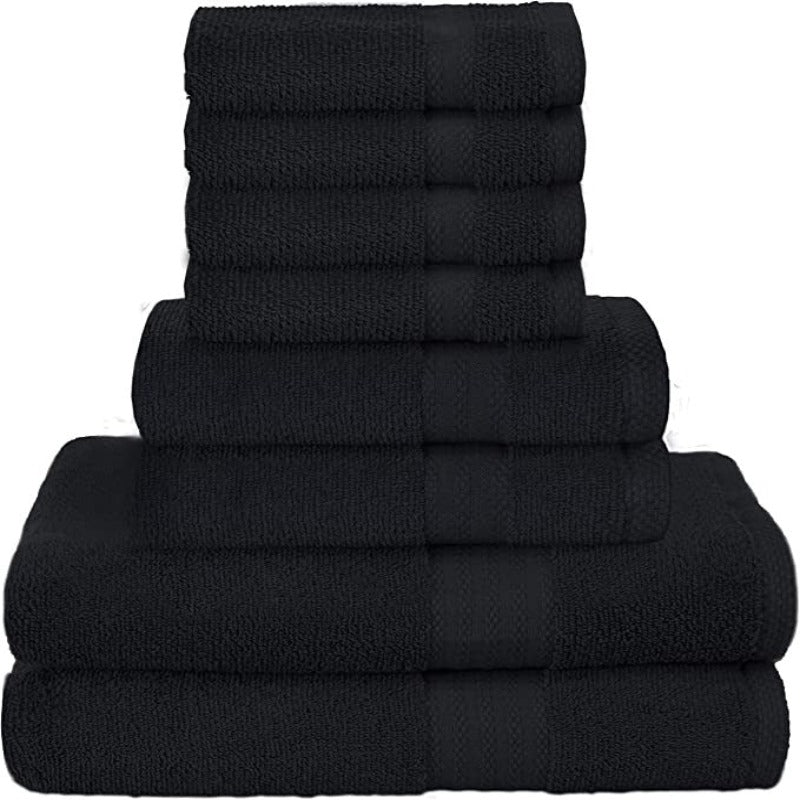 Pack Of 8 Towel Set Pure Ring, 2 Oversized Bath Towels, 2 Hand Towels, 4 Wash Cloths Ideal for Everyday use, Hotel & Spa - Grafton Collection
