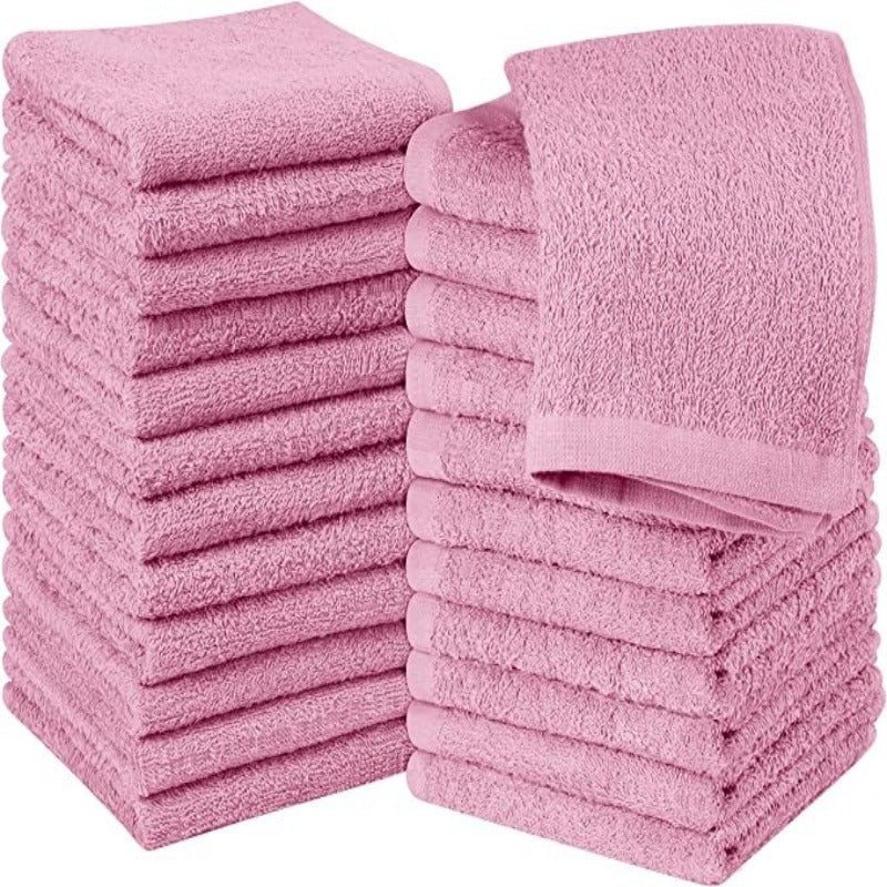 Washcloths Set Ring, Flannel Face Cloths, Highly Absorbent and Soft Feel Fingertip Towels - Grafton Collection