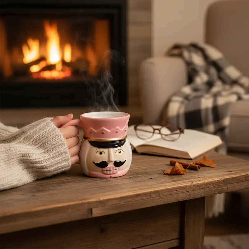 Classic Ceramic Nutcracker Christmas Drinkware Mug