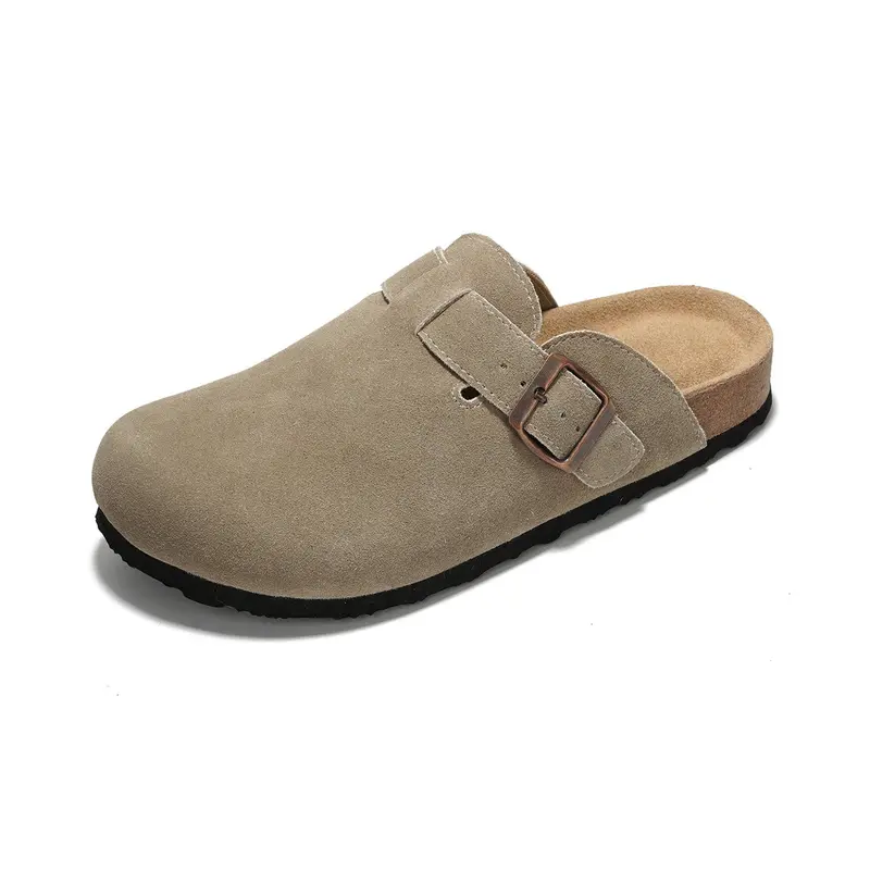 Memory Foam Leather Lightweight Non Slip Clogs For Women