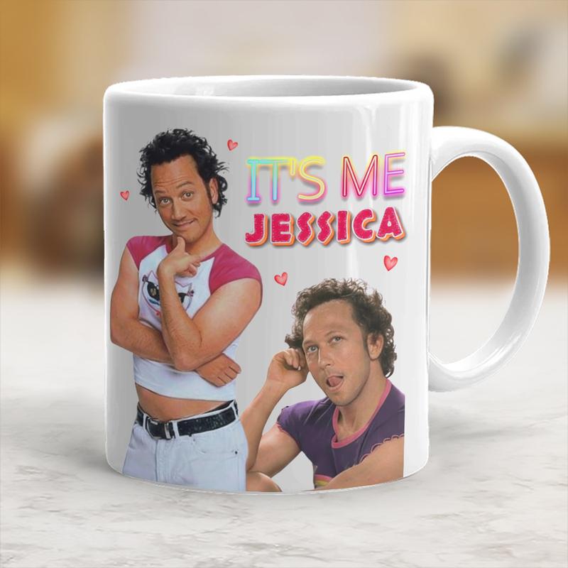 Its Me Jessica Printed Ceramic Christmas Coffee Mug