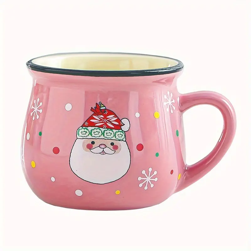 Pack Of 2 Ceramic Christmas Holiday Coffee Mugs 