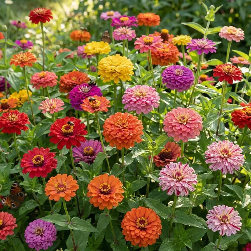 200 Pieces Non GMO Zinnia Flower Seeds 