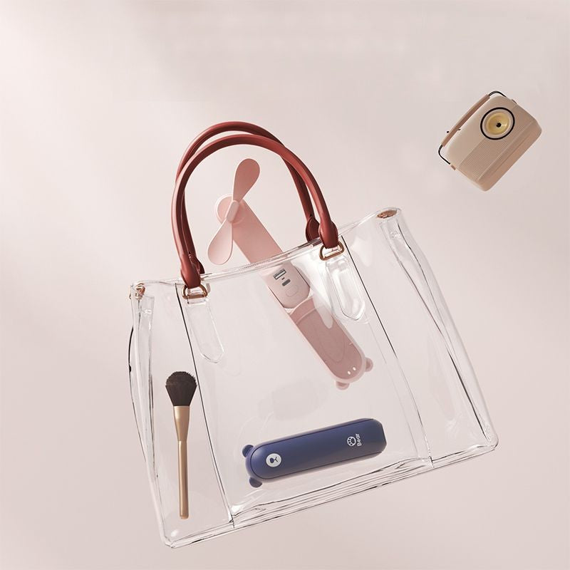 Rechargeable  Hand Held Small Pocket Fan With Power Bank - Grafton Collection