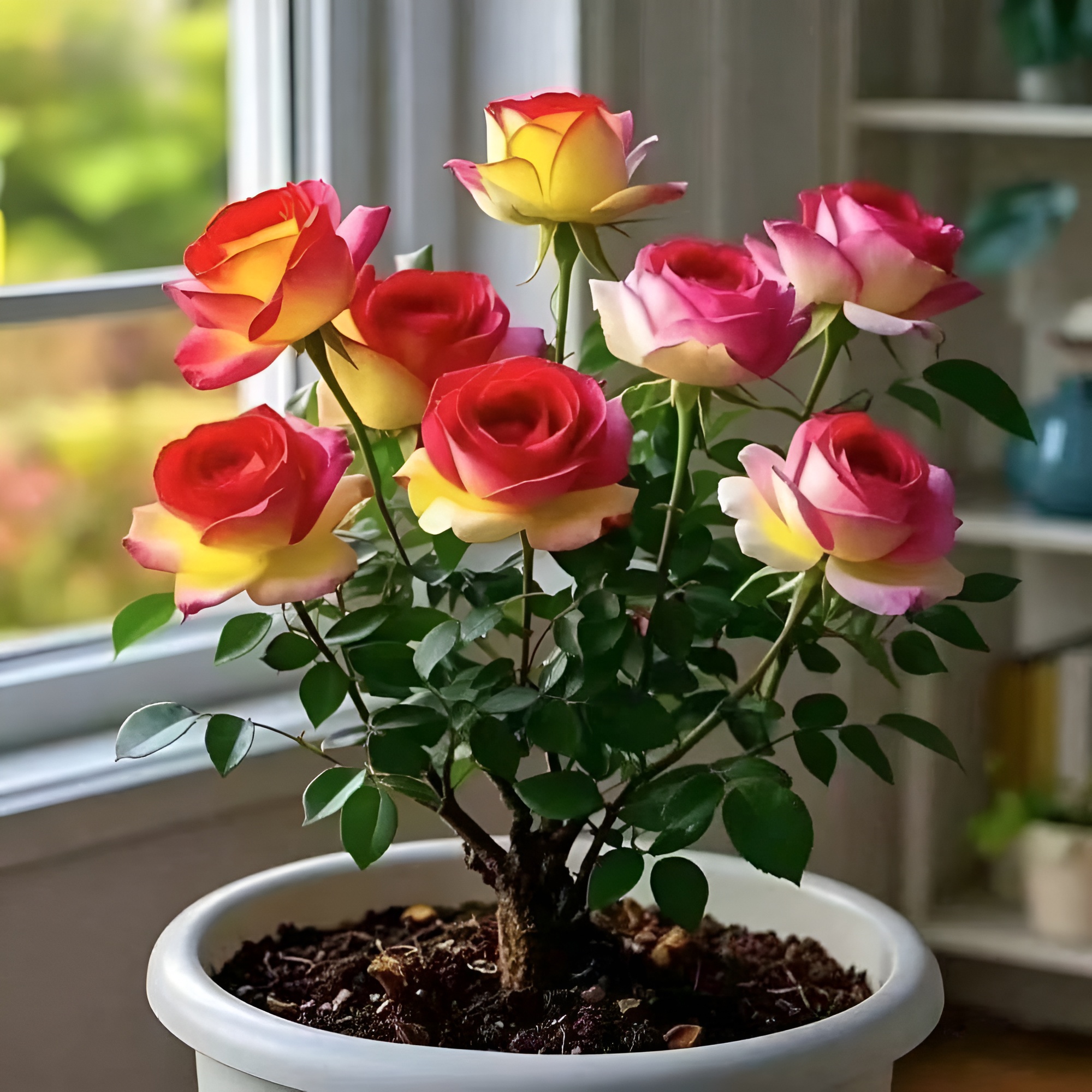 Four Seasons Blooming Large Rose Plant Seeds For Garden Potted Flowers