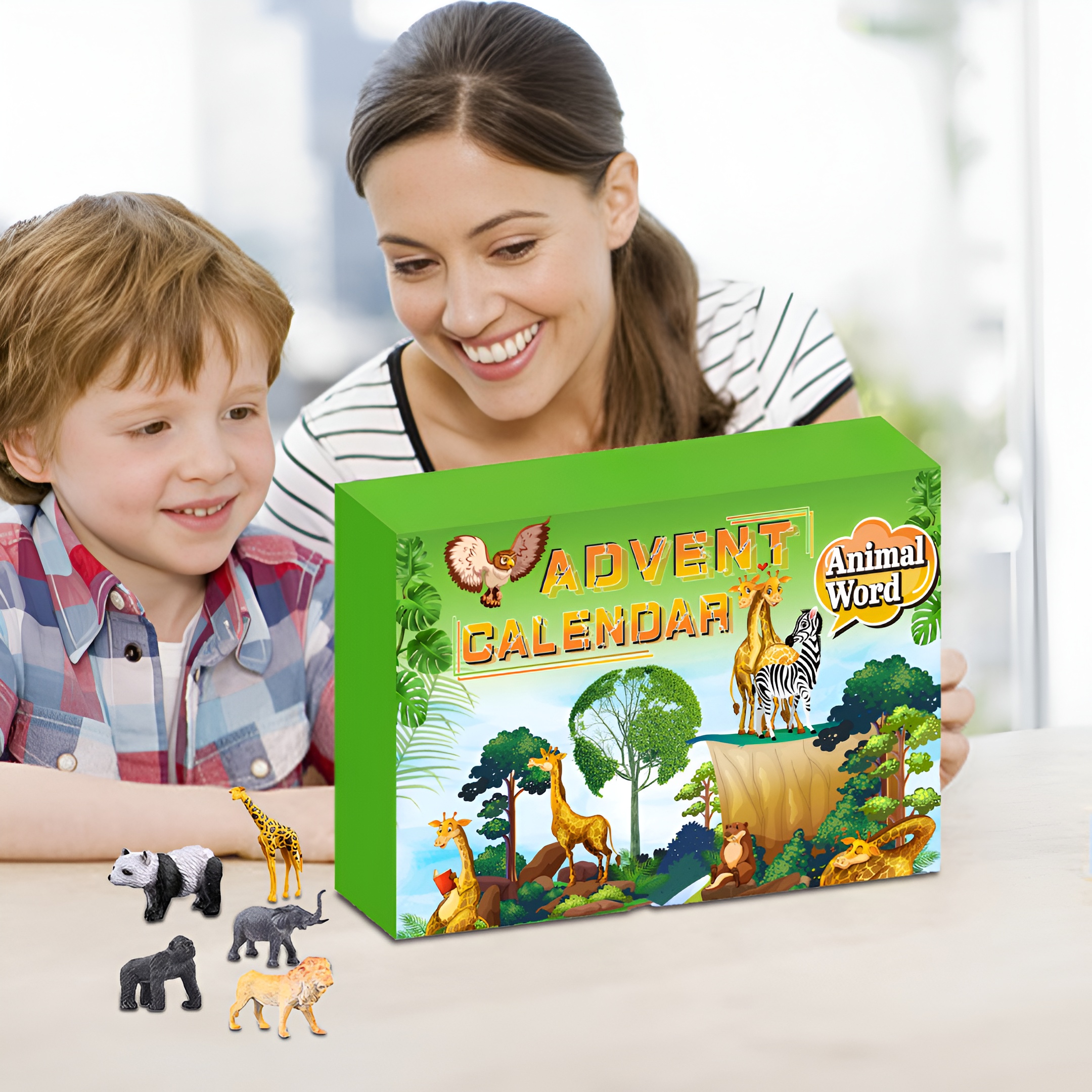 Christmas Advent Calendar With Animal Figures