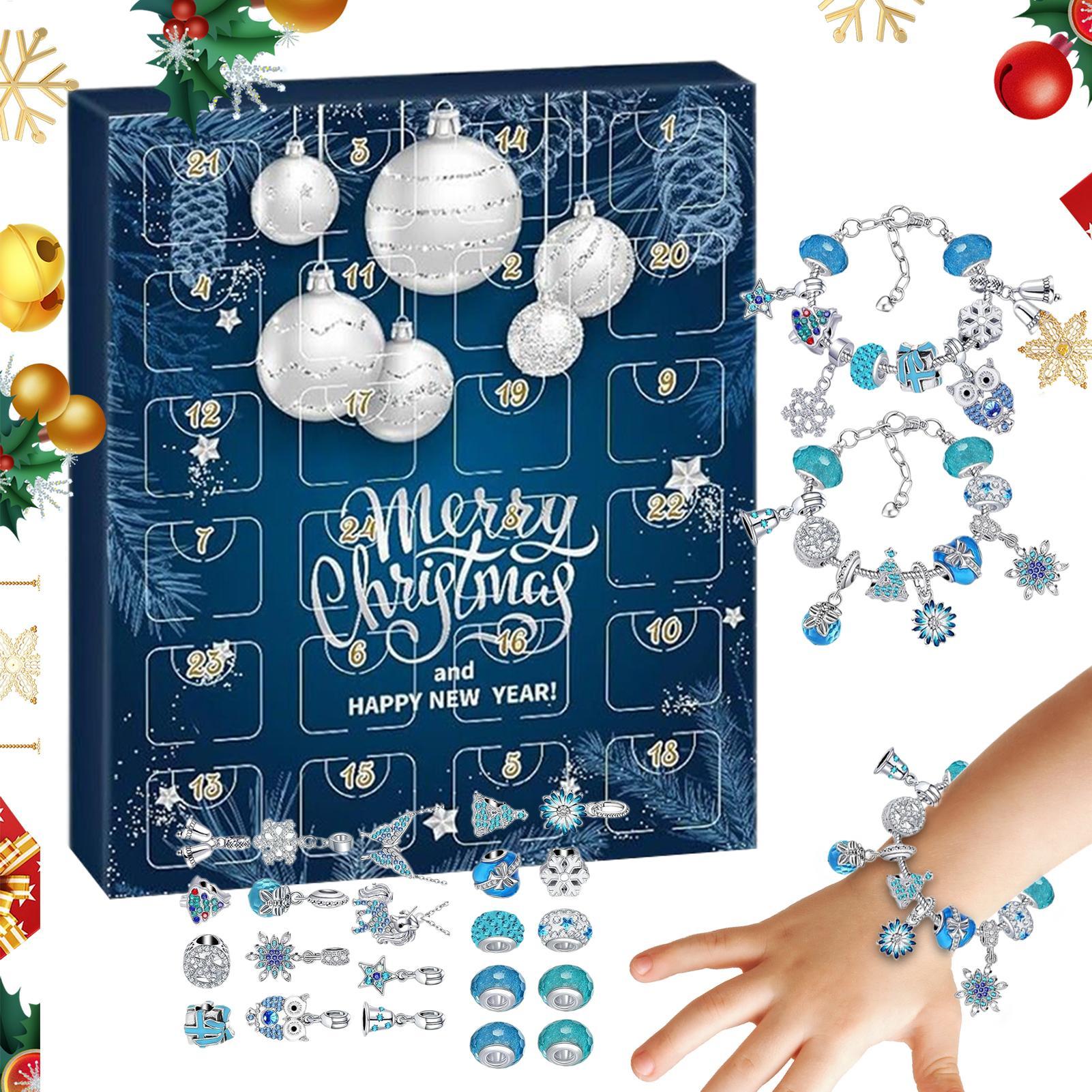 Crystal Charm Jewelry Advent Calendar Set