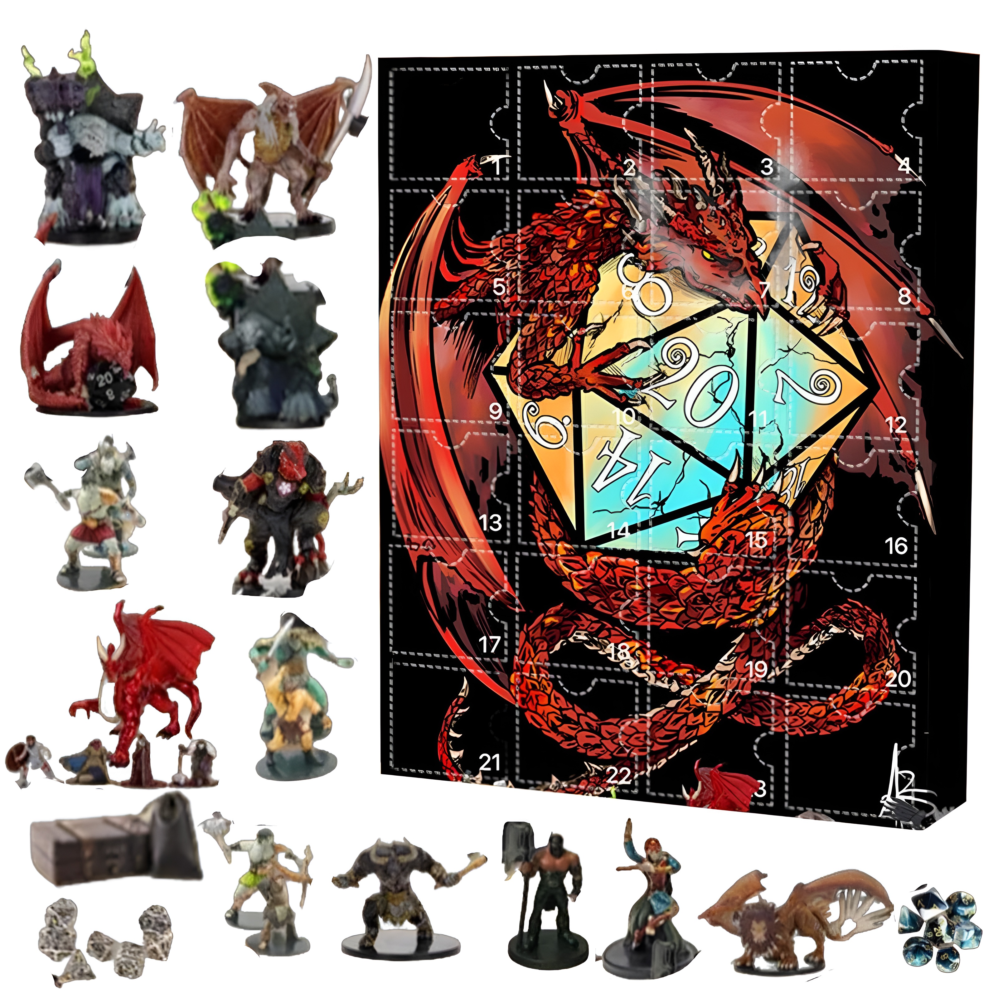Dragon Themed Mini Figure Advent Calendar