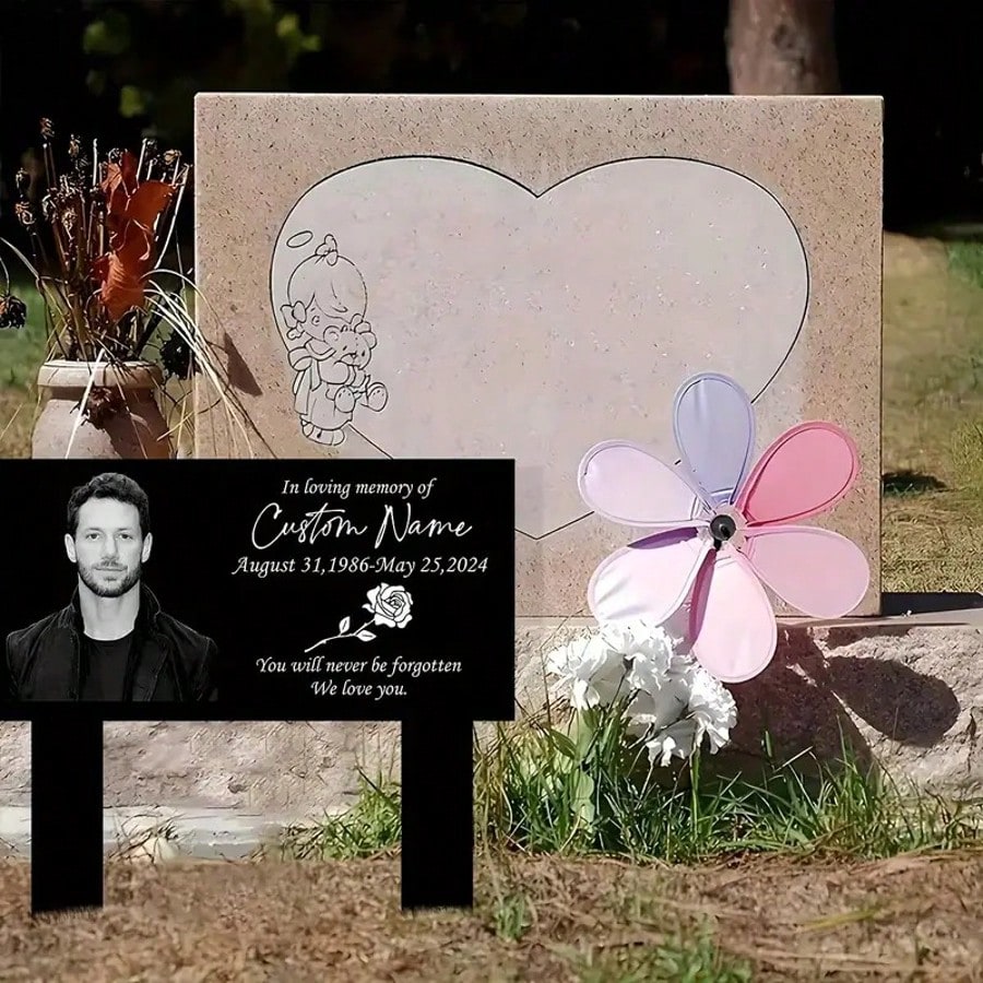 Personalized Metal Memorial Stake