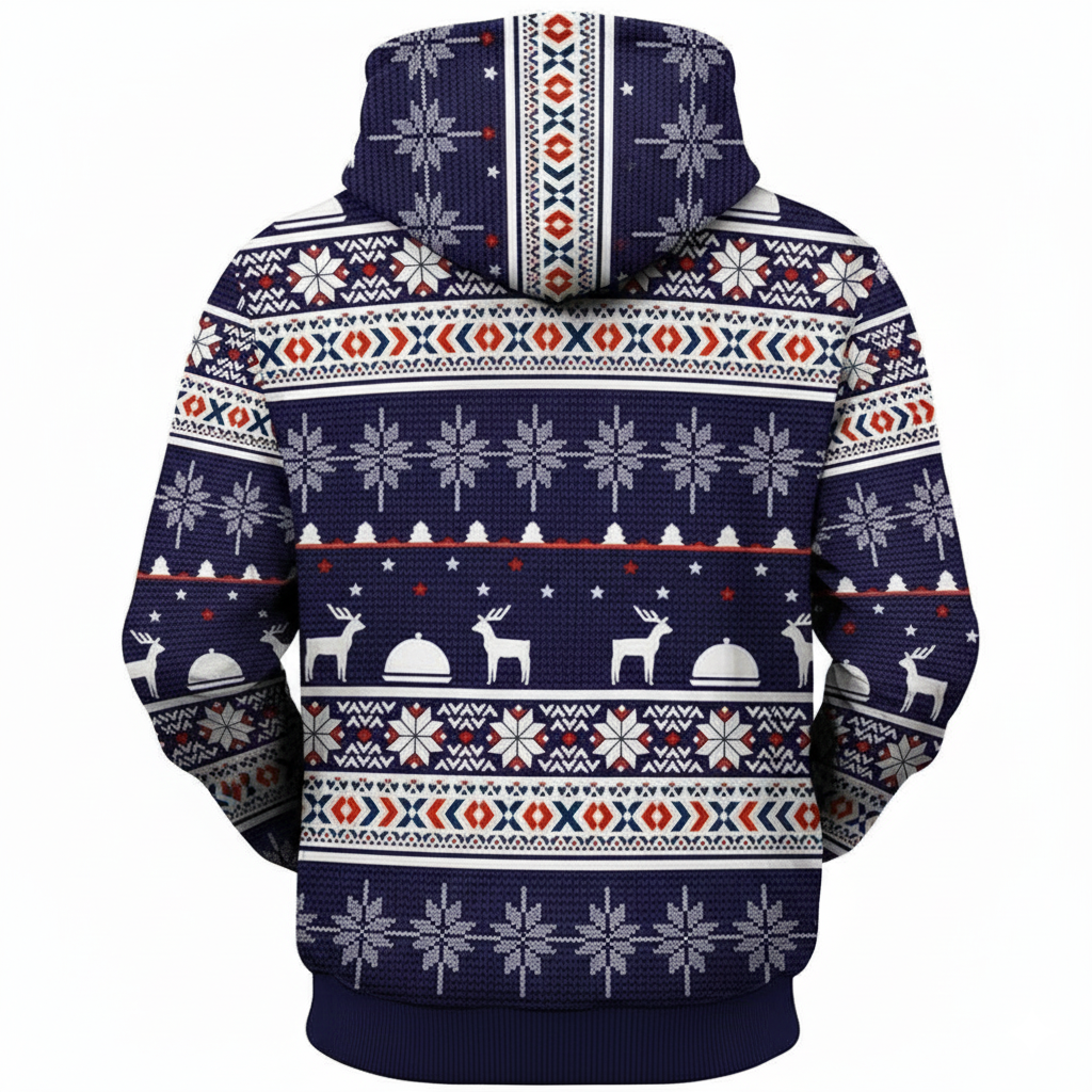 Christmas All Over Print 3D Graphic Long Sleeve Hoodie
