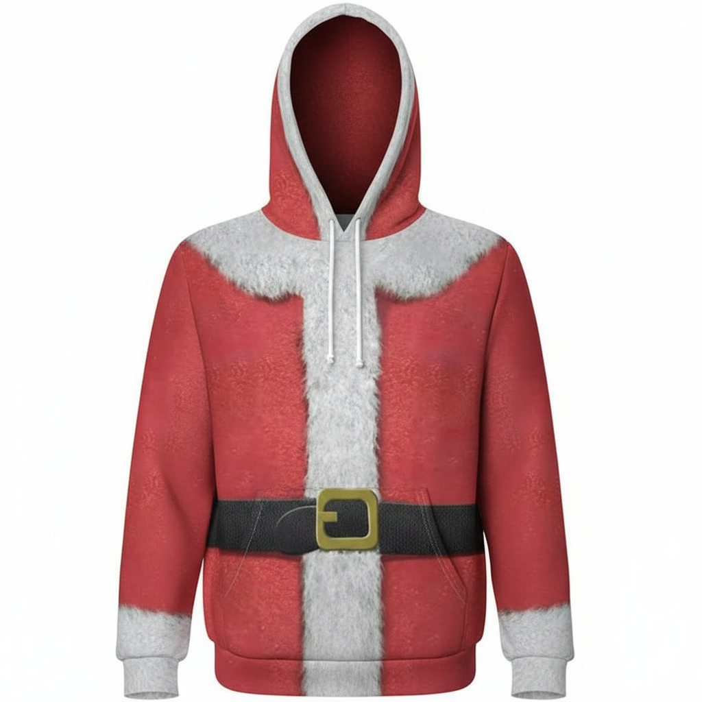 Funny Santa Claus All Over Print Hoodie