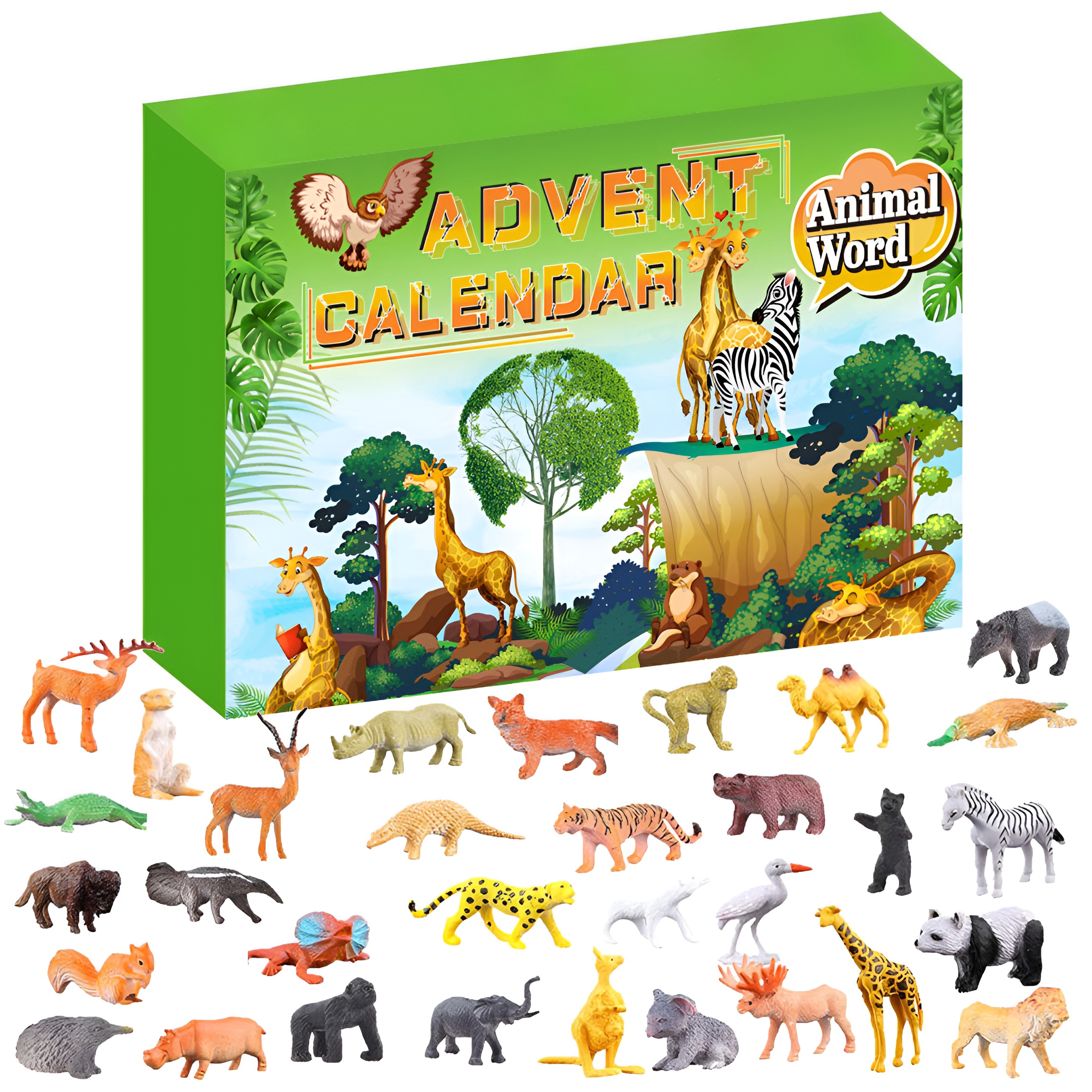 Christmas Advent Calendar With Animal Figures
