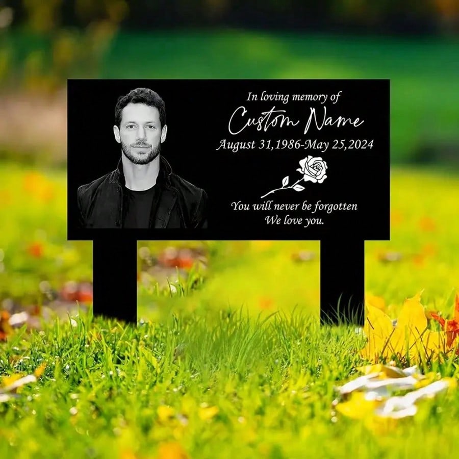Personalized Metal Memorial Stake