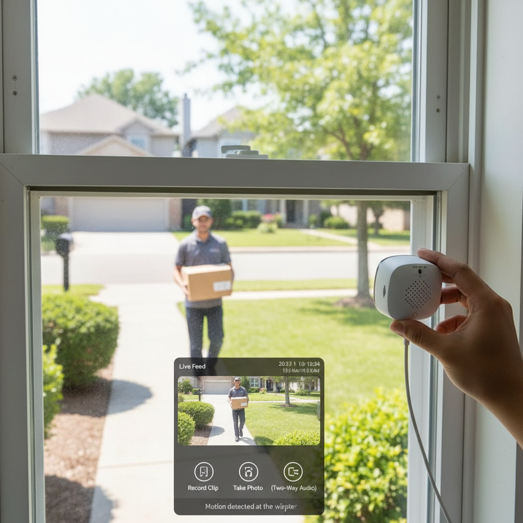 3MP Indoor Window Camera With 2K Video And Dual Band WiFi