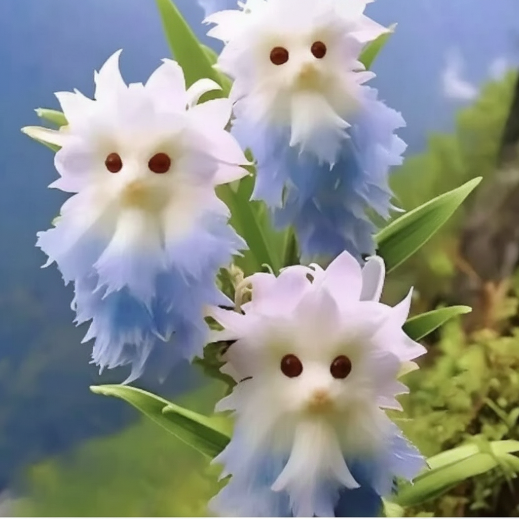 Potted Scented Cat Orchid Plant Seeds With Fragrance 