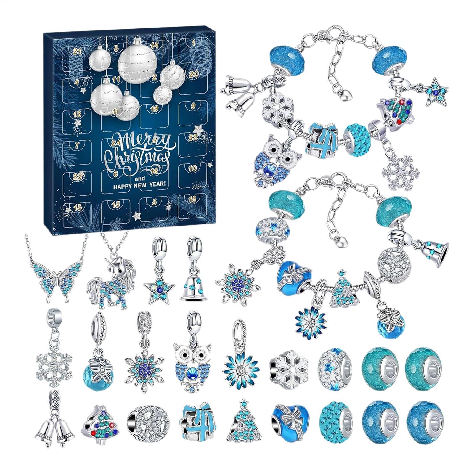 Crystal Charm Jewelry Advent Calendar Set