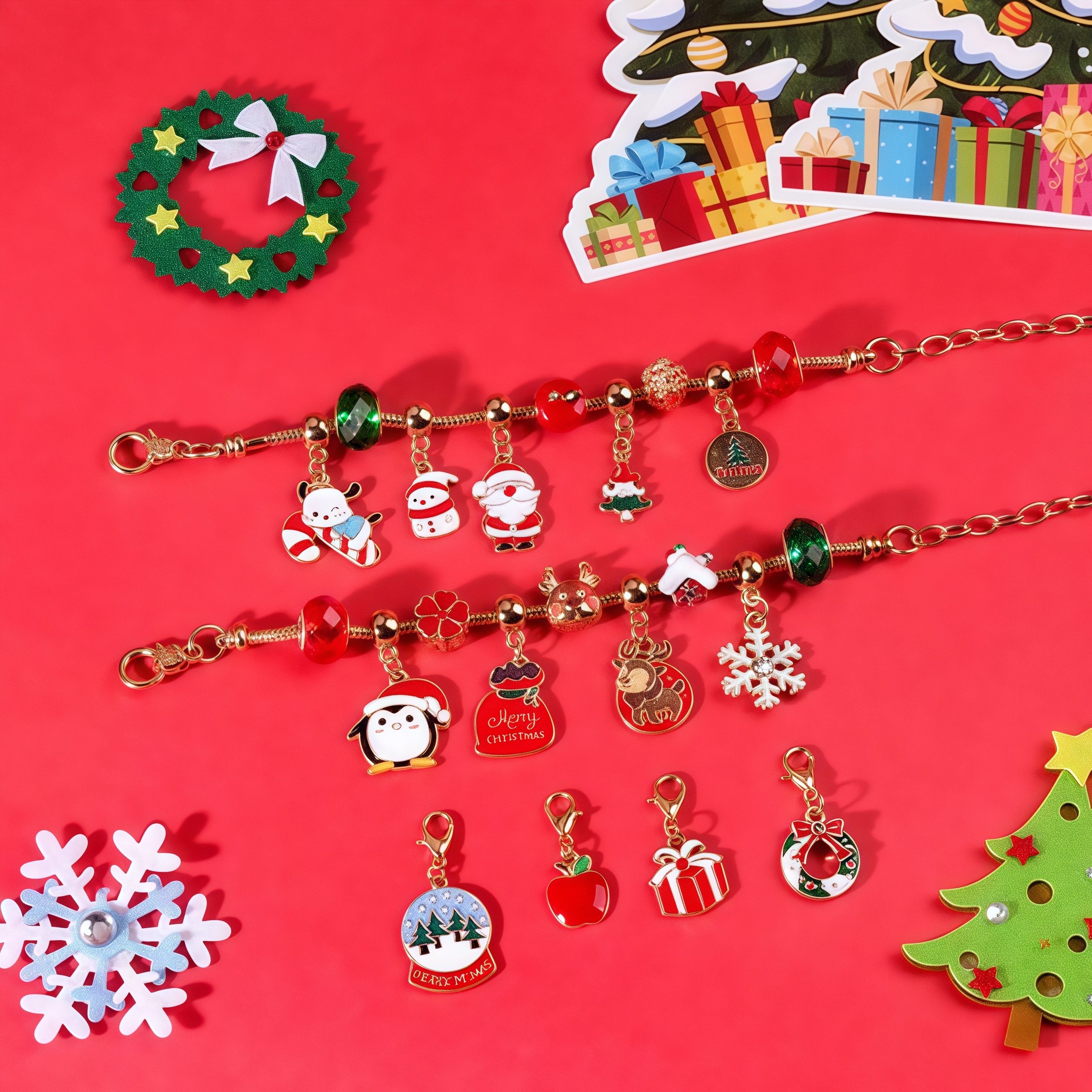 Christmas Charm Bracelet Advent Calendar Set