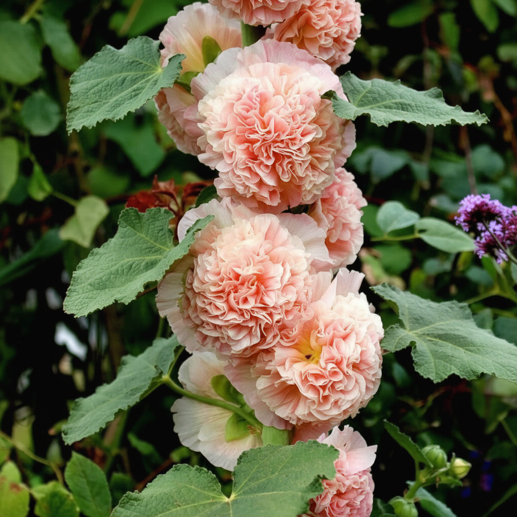 Hollyhock Flower Garden Seeds For Tall Ornamental Plants