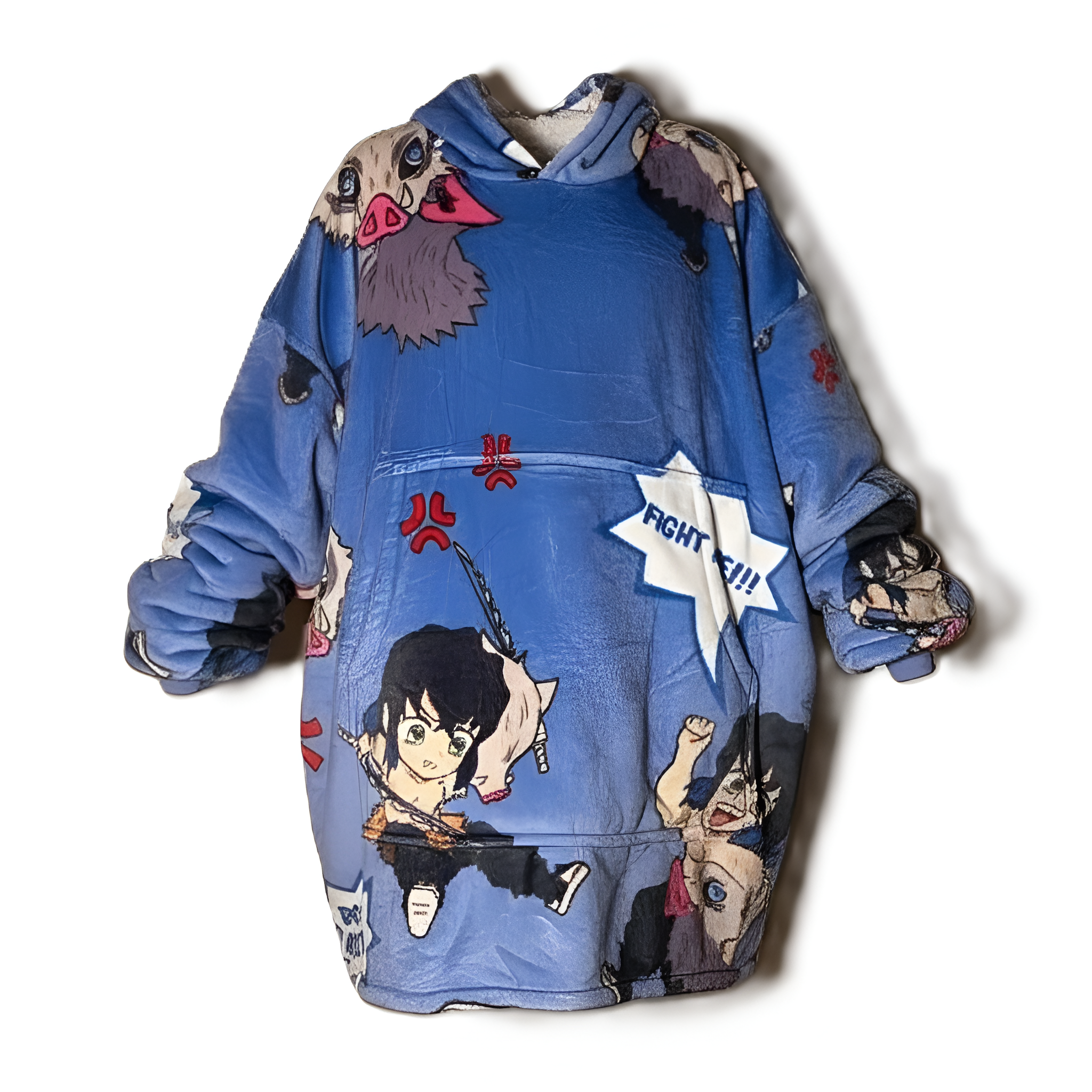 Anime Inspired Cozy Oversized Blanket Hoodie
