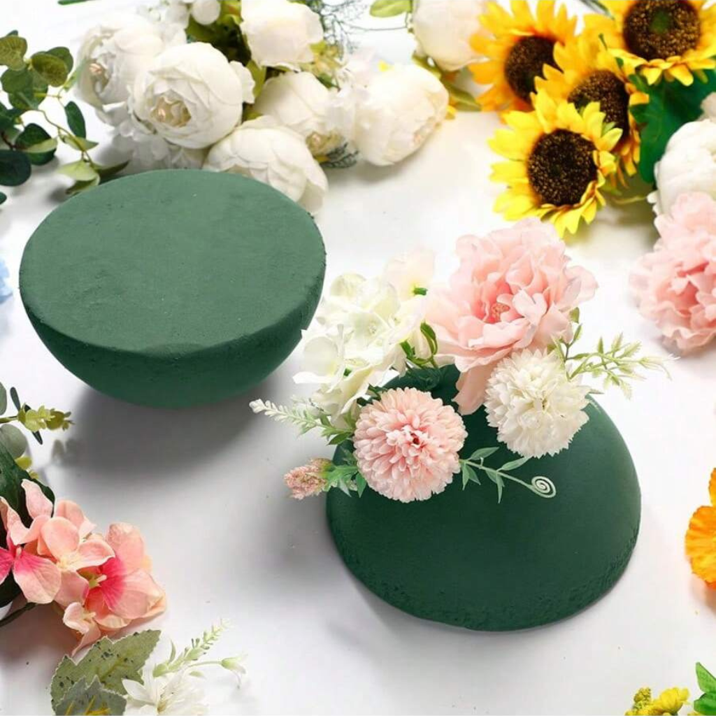 4 Pcs Half Ball Floral Foam Blocks