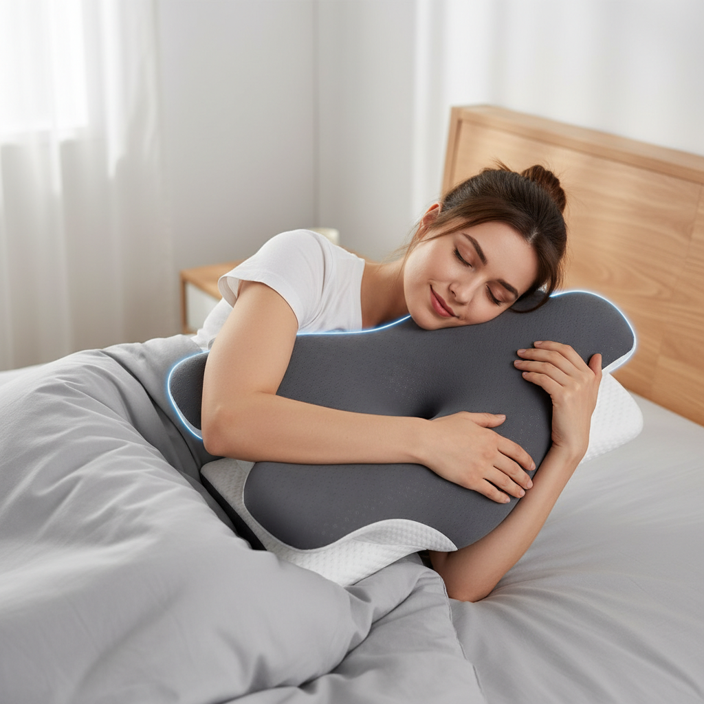 Ergonomic Memory Foam Contour Pillow