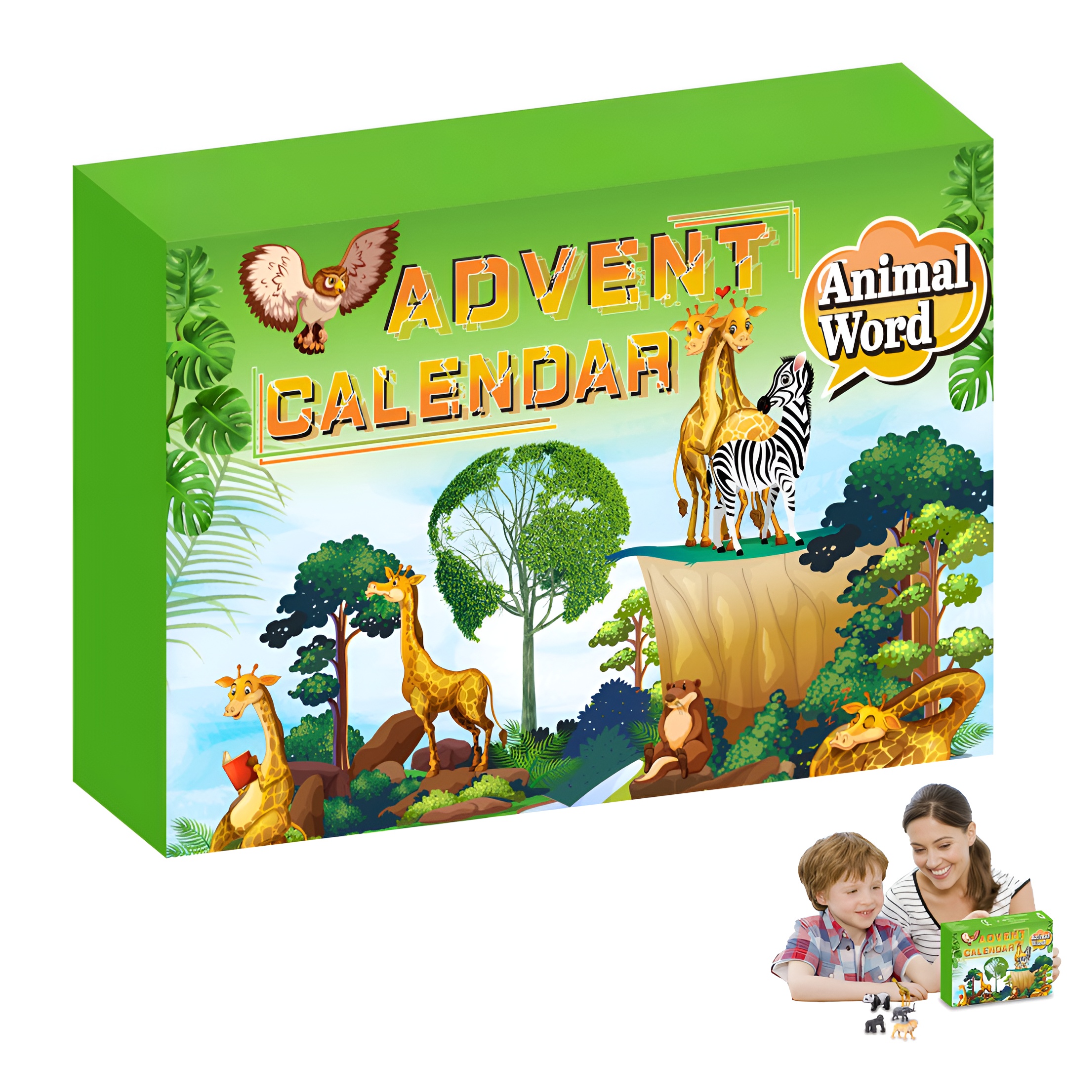 Christmas Advent Calendar With Animal Figures