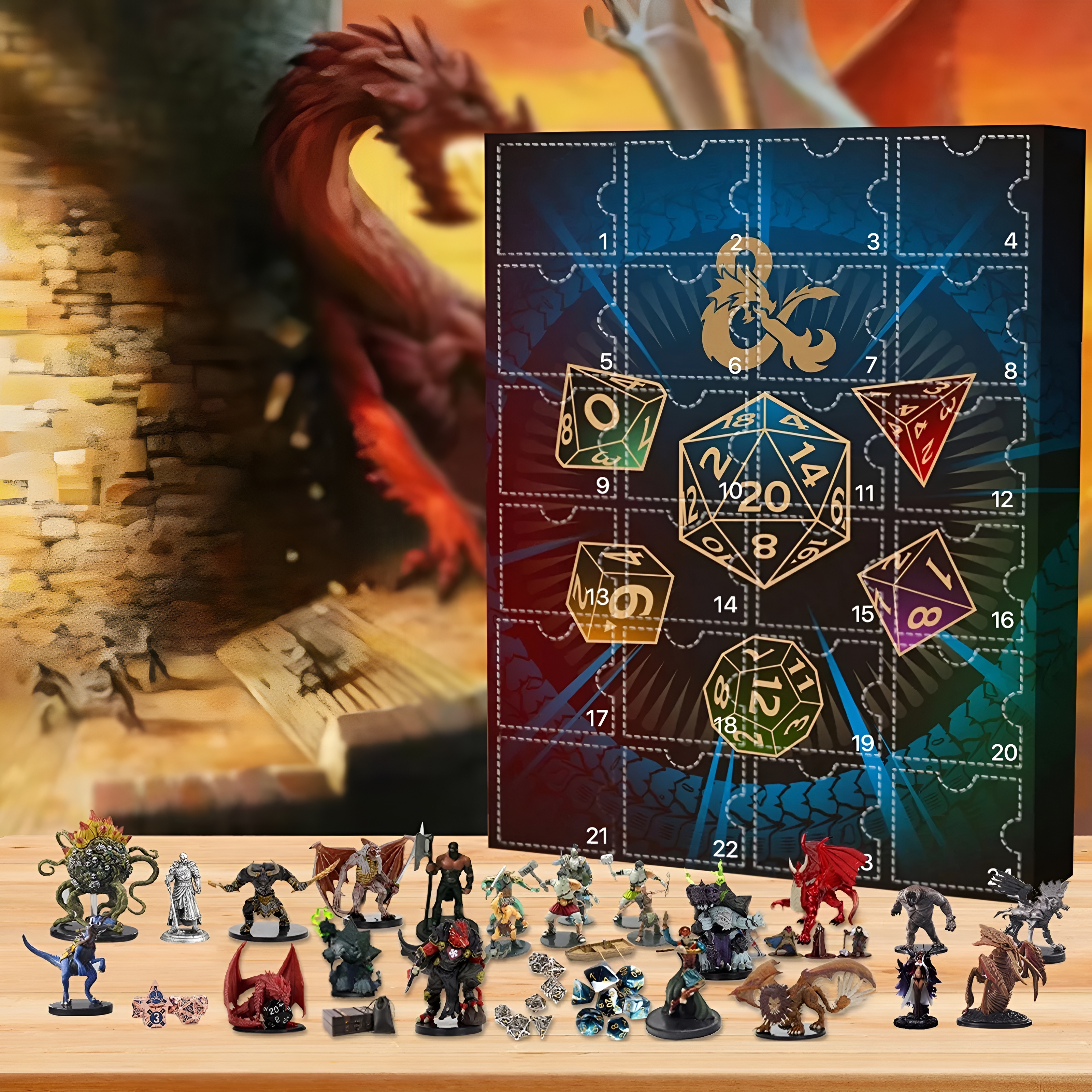 Dragon Themed Mini Figure Advent Calendar