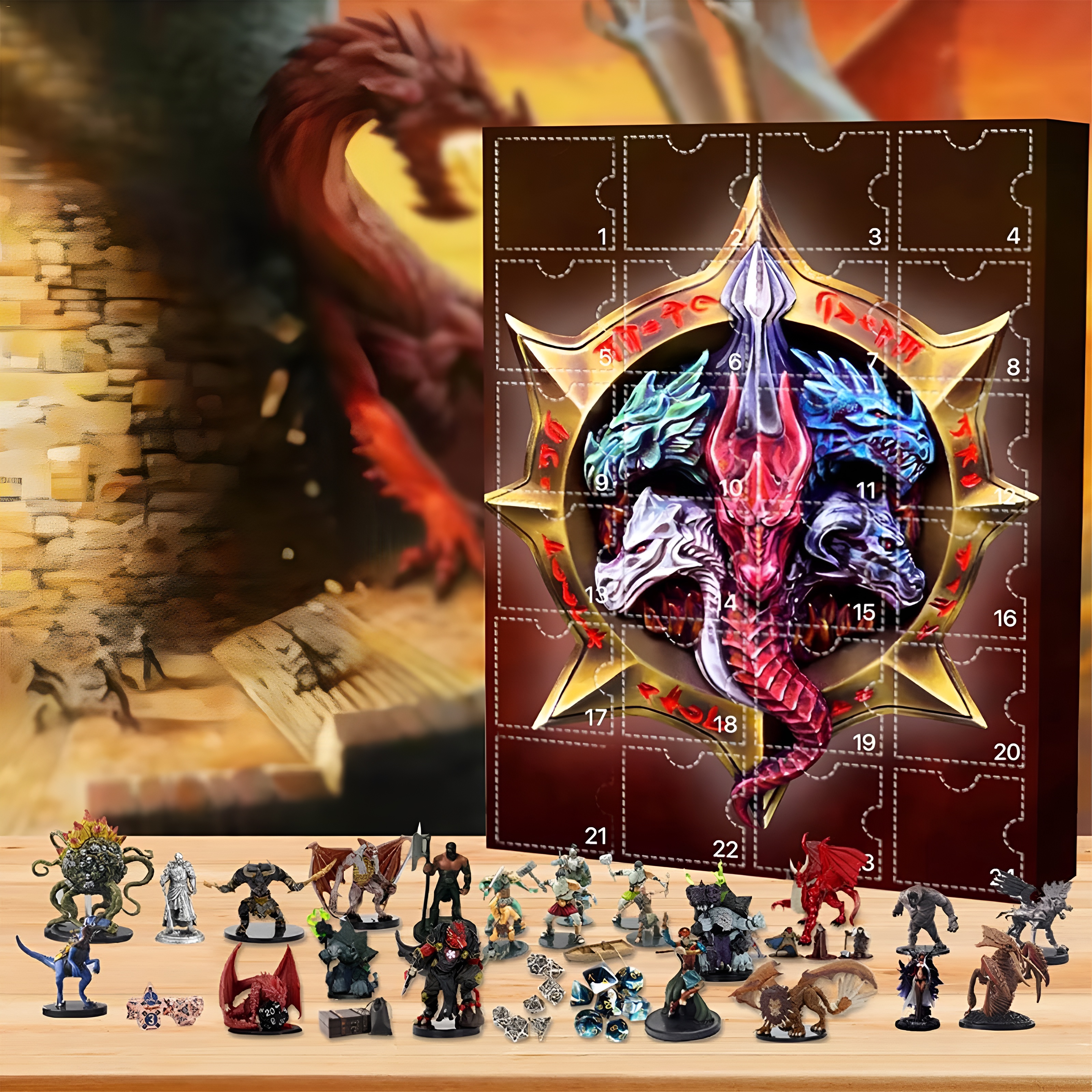 Dragon Themed Mini Figure Advent Calendar
