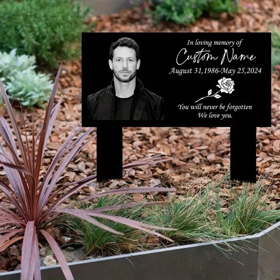 Personalized Metal Memorial Stake