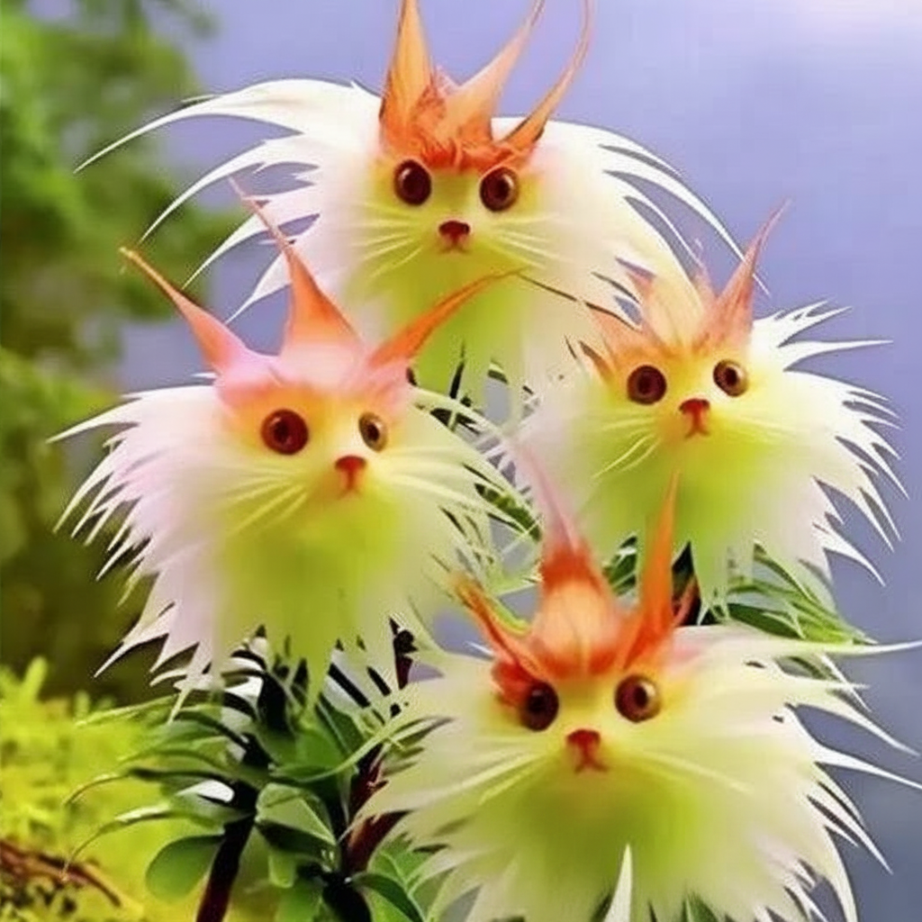Potted Scented Cat Orchid Plant Seeds With Fragrance 