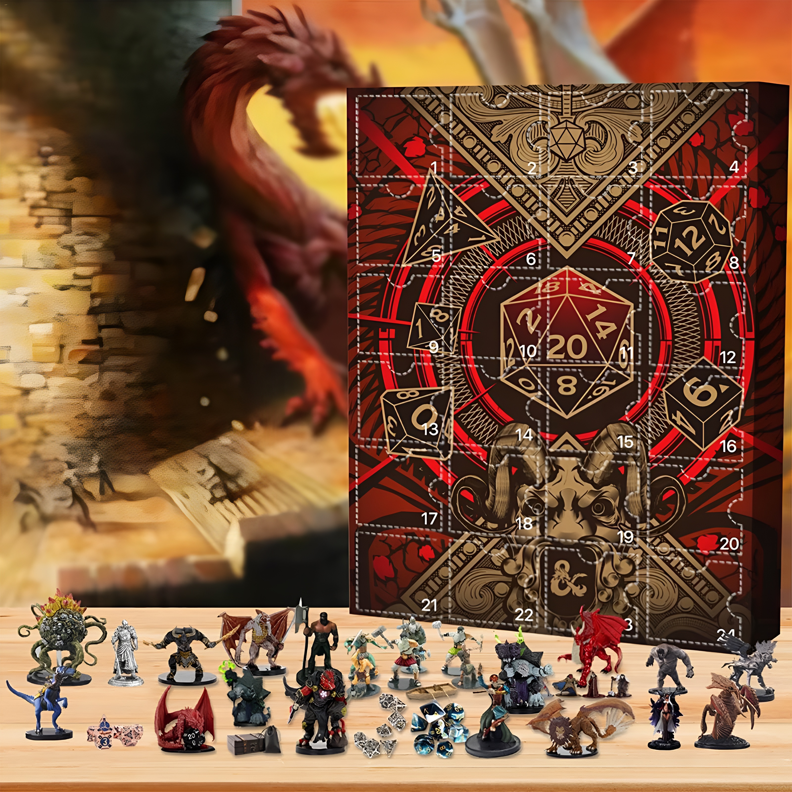 Dragon Themed Mini Figure Advent Calendar